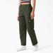 Dickies Women's Relaxed Fit Cropped Cargo Pants - Olive Green Size 29 (FPR50)