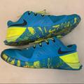 Nike Shoes | Nike Metcon 2 Training Women's Shoes | Color: Blue/Yellow | Size: 7.5