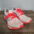 Adidas Shoes | Adidas White Red Orange Energy Boost Running Shoes Sneakers Sz 7 | Color: Orange/White | Size: 7