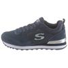 Sneaker SKECHERS "OG 85 - GOLDN GURL", Damen, Gr. 38, blau (navy), Veloursleder, Textil, Synthetik, sportlich, Schuhe, Schnürschuh, Original-Retro-Jogginschuh mit Air-Cooled Memory Foam