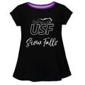 Girls Infant Black University of Sioux Falls Cougars A-Line Top
