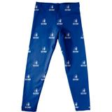 Girls Youth Royal Central Connecticut State Blue Devils All Over Print Leggings