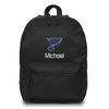 Black St. Louis Blues Personalized Backpack