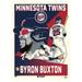 Phenom Gallery Byron Buxton Minnesota Twins 18'' x 24'' Serigraph