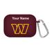 Burgundy Washington Commanders Personalized AirPods Pro Case Cover