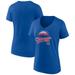 Women's Fanatics Branded Royal Chicago Cubs One Champion V-Neck T-Shirt