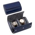 2 Grid Wooden Watch Box Storage Box Watch Display Stand Bracelet Jewelry Watch Storage Box Watch Storage Organizer (Color : Blue)