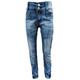 Bequeme Jeans FAMILY TRENDS "Jeans" Gr. 152, EURO-Größen, blau Mädchen Jeans 5-Pocket-Jeans