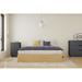 Ballet 2 Piece Bedroom Set, Natural Maple and Charcoal Grey