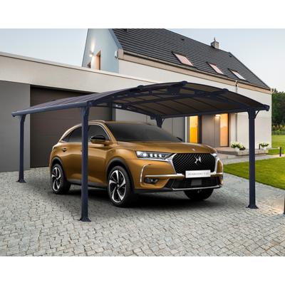 Arcadia 12 ft. Gray/Bronze Carport