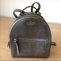 Kate Spade Bags | Kate Spade Mini Backpack Metallic Silver Hard Shell | Color: Gray/Silver | Size: Os