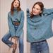 Anthropologie Sweaters | Anthropologie Moth Sparkle Knit Tinsel Mock Neck Turtleneck Sweater Blue Small | Color: Blue | Size: S