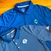 Adidas Shirts | Bundle Of 2 Golf Polo Shirts From The At&T Pebble Beach Pro-Am Tournament | Color: Blue/White | Size: L