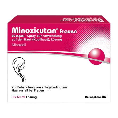 DERMAPHARM – MINOXICUTAN Frauen 20 mg/ml Spray 3×60 ml Haarausfall 0.18 l