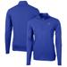 Men's Cutter & Buck Royal Boise State Broncos Big Tall Virtue Eco Pique Recycled Quarter-Zip Pullover Top