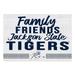 Jackson State Tigers 24'' x 34'' Friends Family Wall Art