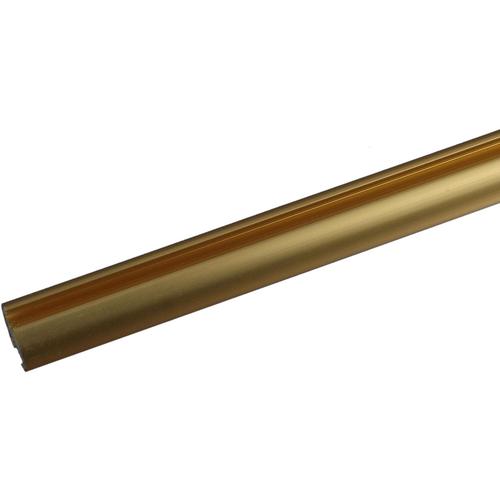 "Gardinenstange LIEDECO ""Power"" Gardinenstangen Gr. L: 240 cm Ø 20 mm, 1 läufig, braun (vermessingt) Gardinenstangen Wandmontage"