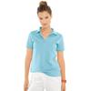 Poloshirt "Poloshirt", Damen, Gr. 42, blau (türkis), 95% Baumwolle, 5% Elasthan, B.C. BEST CONNECTIONS BY HEINE, unifarben, Kurzarm, Shirts