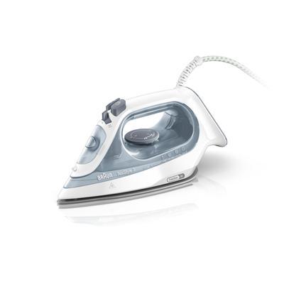 BRAUN Dampfbügeleisen "TexStyle 3 SI 3054 GY - 2.400 W, 180 g Dampfstoß, 270 ml Wassertank", grau, B:30cm H:15cm T:12cm, Bügeleisen, 45 g Dampfmenge, SuperCeramic Bügelsohle, 35 Sek. Aufheizzeit