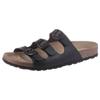 Pantolette ANISTON SHOES, Damen, Gr. 41, schwarz, Lederimitat, unifarben, klassisch, Schuhe, Gartenschuh, Berufsschuh, Hausschuh mit Veloursleder-Fußbett