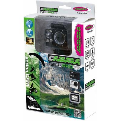 Jamara Action Cam Camera Full HD Wifi V2, schwarz Kinder Camcorder Foto, Video Optik