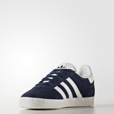 Sneaker ADIDAS ORIGINALS "GAZELLE" Gr. 34, blau (collegiate navy, cloud white, white) Kinder Schuhe Bekleidung