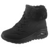 Schnürboots SKECHERS "UNO RUGGED - FALL AIR", Damen, Gr. 37, schwarz, Lederimitat, Textil, unifarben, sportlich, Schuhe, Winterboots mit Air-Cooled Memory Foam Komfort-Innensohle