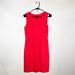 J. Crew Dresses | J. Crew Women's Dress Red Sleeveless Fit Flare Sheath Side Zip Lined Size 2 | Color: Red | Size: 2