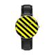 Qcc Yellow and Black Stripes Wrist Watches Classic Silver Dial Stainless Steel Watches Leatherwear Wrist Band Analog Ladies Men Women Watch