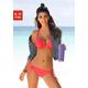 Push-Up-Bikini BUFFALO Gr. 42, Cup D, rot (hummer) Damen Bikini-Sets Ocean Blue