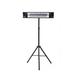 Hanover Electric Patio Heater in Black/Gray | 10 H x 35 W x 2 D in | Wayfair HAN1025IC-TP