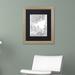 Trademark Fine Art 'Fallen Tree' by KCDoodleArt Framed Graphic Art Canvas in Black/Green/White | 20 H x 16 W x 0.5 D in | Wayfair ALI3588-S1620BMF