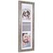 Malden 4" x 6";4" x 4" Matte Collage Frame, Glass in Gray | 19.5 H x 7 W x 1 D in | Wayfair 1171-30