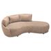 Seasonal Living Fizz 96" Wide Patio Sofa Wood in Brown | 31 H x 96 W x 59 D in | Wayfair 105FT001P2-SWB-LAF_105FZ-V2-1130019