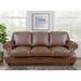 Sunset Trading Charleston 3 Piece Leather Match Living Room Set Leather Match | 37 H x 85 W x 40 D in | Wayfair Living Room Sets SU-CR2130-86-LF3P