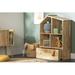 South Shore Sweedi Bookcase w/ Storage Bin Yellow Wood in Brown | 39.75 H x 29 W x 12 D in | Wayfair 13901