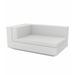 Vondom Vela Left Chaise Lounge w/ Cushion Plastic in White | 28.25 H x 39.25 W x 63 D in | Outdoor Furniture | Wayfair 54079-WHITE
