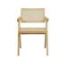 VIG Furniture Aurora Modern Natural Dining Arm Chair Wood in Brown | 31 H x 21 W x 22 D in | Wayfair VGCS-ACH-21026