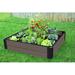 Frame It All 4 ft x 4 ft Composite Raised Garden Bed Composite, Wood in Brown | 11 H x 48 W x 48 D in | Wayfair 300001427
