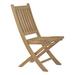 Marina Outdoor Patio Teak Folding Chair by Modway in Brown | 36.5 H x 25 W x 19 D in | Wayfair EEI-2702-NAT
