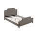 Charlton Home® Ditmars Tufted Upholstered Platform Bed Metal in Brown | 50 H x 62 W x 85 D in | Wayfair 1C66BB607CB24A8B895EF62DBFFB5FB0