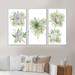 The Holiday Aisle® Christmas Floral Bouquet w/ Cotton, Branches III - 3 Piece Floater Frame Print on Canvas in White | 28 H x 36 W x 1 D in | Wayfair