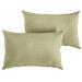 Birch Lane™ Fenna Indoor/Outdoor Sync Basil Rectangular Lumbar Pillow Polyester/Polyfill/Acrylic | 12 H x 18 W x 6 D in | Wayfair