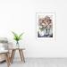 Winston Porter Rose Gold by Mary Parker Buckley - Framed Art Print Paper, Solid Wood in Blue/Gray/Pink | 33 H x 24 W x 1.75 D in | Wayfair