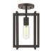 Golden Lighting Tribeca 7 Inch Mini Pendant - 6070-1SF BLK-BLK