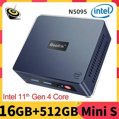 Beelink-Mini PC Windows 11 Intel 11th Isabel Jasper Lake N5095 DDR4 8 Go 128 Go 16 Go 512 Go