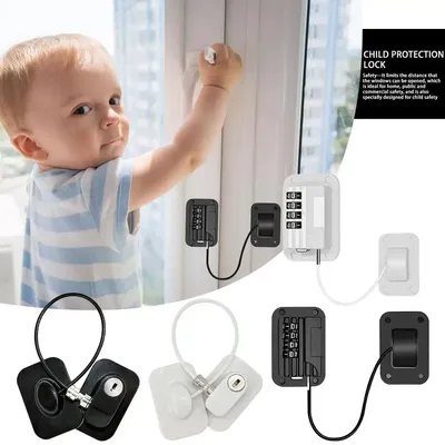 Verrou de Protection pour Fenêtre de Bébé et Enfant Accessoire de Sécurité pour la Maison