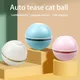 Rechargeable Electric Pet Ball Toys LED Rolling Flash Ball Toy For Cat With Feather USB Cat Toy For