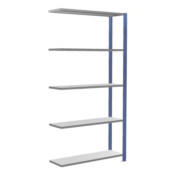 SCHULTE Lagertechnik Erweiterung Fachbodenregal 130x200 cm »MULTIplus150« 5 Böden 30 cm Tiefe blau blau, 130.6x200x33.6 cm
