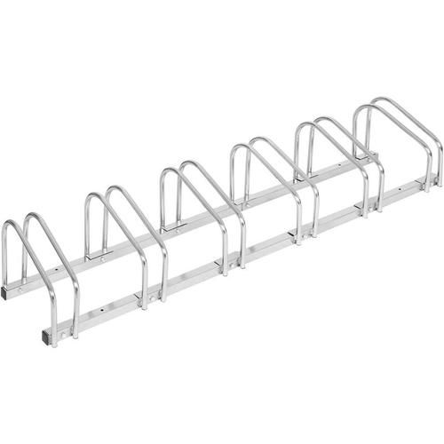 Fahrradständer für 6 Fahrräder Fahrradhalterung auf dem Boden Aufstellständer für Fahrradaufhängung